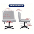 thumbnail image 6 of Waterproof Armless Chair Cover - High Stretch Flocked Fabric, Non-Slip Protection Against Stains & Spills (Palm Leaf Pattern, Standard Size), 6 of 6