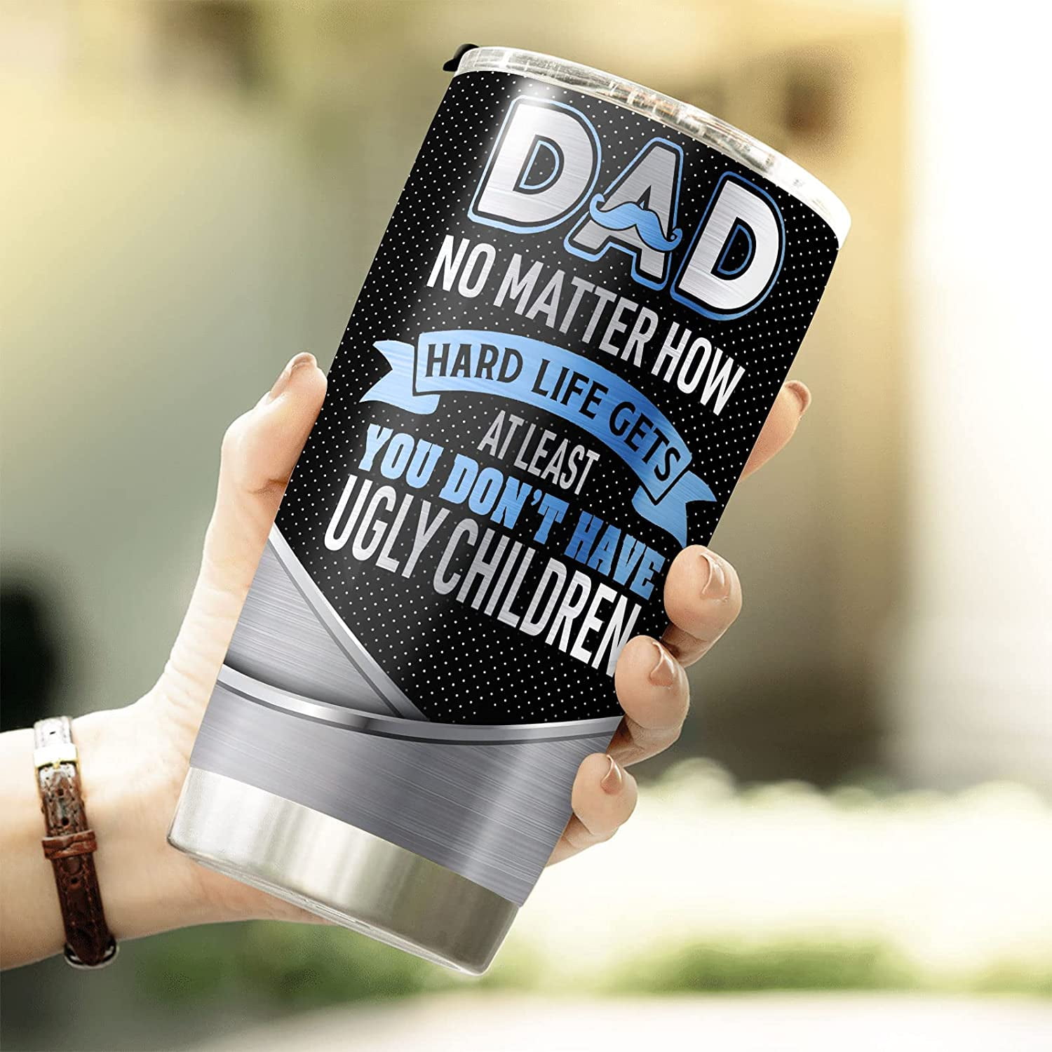 Mediocre Dad Travel Mug Gifts - World's Most Mediocre Dad Stainless St –  Cute But Rude