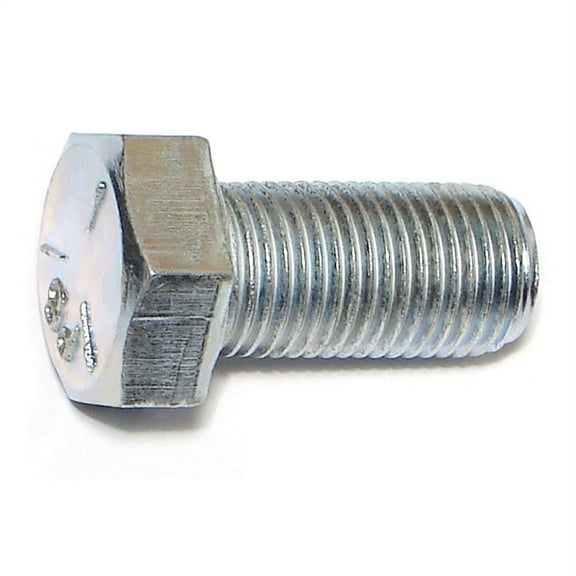 1/2"-20 x 1" Zinc Plated Grade 5 Steel Fine Thread Hex Cap Screws CSHS5-488