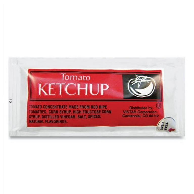 Condiment Packets, Ketchup, 0.25 oz Packet, 200/Carton Condiment Packets, Ketchup, 0.25 oz Packet, 200/Carton