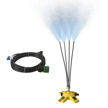 

Julam Standing Misting Cooling System Standing Misting System Portable Patio Misting System Patio Misters for Cooling Outdoor 26.2FT 8M Misting Line 4 Brass Nozzles usefulness
