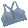 thumbnail image 4 of Women High Impact Sports Bras Padded Front Zip Bra Criss Cross Back Sexy Running Bra, 4 of 6