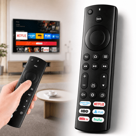 Ustris Remote Replacement Compatible for Insignia/Toshiba/Pioneer Fire TV Remote, Universal Compatible for AMZ Fire Smart TV Remote (Not for Stick and Cube) with 6 Hot Keys