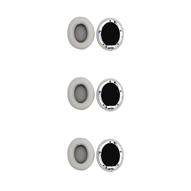 Moyic 1 par de almohadillas para auriculares, almohadillas para auriculares, almohadillas de cuero para auriculares, malla transpirable, estampado Type1 NO1