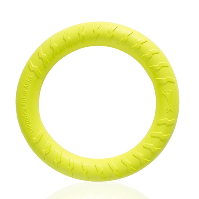 Methold Anillo de entrenamiento para morder, animales de interior para exteriores, juguetes voladores de EVA, mordedor, mascotas grandes y pequeñas, Suministros para perros Verde Methold PT003590-03