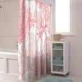 thumbnail image 5 of Shower Curtain Pink Coral Shower Curtains for Bathroom Decor Seashell Starfish Marine Life Shower Curtain Sets with Hooks Waterproof Fabric Bath Curtain Extra Long 72" X 84", 5 of 5