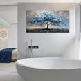 thumbnail image 7 of Large Wall Art for Living Room Blue Tree of Life Wall Pictures Art Prints Modern Nature Painting for Bedroom Office Home Decor - 20"x40" Ready to Hang, 7 of 7