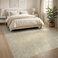 thumbnail image 3 of ODIKA 8'x10' Washable Area Rug Non-Shedding, Easy Care, Beige Vintage Neutral Motif Featuring Classical Layout Pile for King Size Bedroom Under Bed, Master Suite, 3 of 7