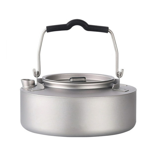 Bouilloire en Titane Légère et Résistante à la Corrosion, Capacité de 600ml/1000ml, Idéale pour le Camping, la Randonnée, le Randonnée et l'Utilisation à Domicile, Modèle Ta9081 (600ml : 145x64mm, 153g; 1000ml : 149x88mm, 198g)