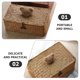 thumbnail image 2 of Cesta tejida de paja con tapa, caja tejida para encimera, caja de regalo multifuncional, 2 of 5