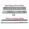 thumbnail image 4 of 10"-24" Full Extension Ball Bearing Heavy Duty Drawer Slide Track Rail 100-lb, 4 of 12