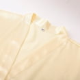 thumbnail image 5 of Ujnder Women's Nightgown Soft Long Satin Robe Silk Kimono Full Length Bath Robe Light Yellow XL, 5 of 9