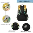 thumbnail image 4 of FORMRS Unisex School Backpack 17" Student Travel Bag with Laptop Compartment, Colorful Plants, 4 of 7