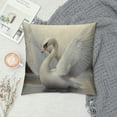 thumbnail image 2 of Nawypu  Swan Pillowcase Sketch Portrait Wings Bird Animal Elegant Lake Nature Animal Oil Vivid Throw Pillow CoverCushion Decorative for Living Room Outdoor, 2 of 5