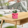 thumbnail image 2 of Maceta decorativa de resina para el hogar, la oficina, el jardín, con un diseño único para uso en interiores y exteriores como accesorio creativo., 2 of 9