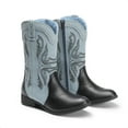 thumbnail image 2 of Dream Pairs Girls' Cowgirl Cowboy Western Boots Mid-Calf Riding Shoes for Kids & Tweens, 2 of 5