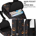 thumbnail image 4 of Sling Backpack,Halloween Glowing Pumpkins Pattern Crossbody Bag with Water Bottle Holder,Waterproof Sling Bag for Men/Women with Chest Phone Holder for Hiking,Travel, 4 of 6