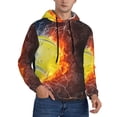 thumbnail image 2 of Junzan Tennis Ball On Fire And Water for Men's Hoodie - Fall Pullover Hooded Sweatshirt-Hooded Sweatshirt for Men - Men's Stylish Sweatshirt for Winter & Autumn-3X-Large, 2 of 7