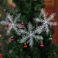 thumbnail image 4 of 3 uds Navidad copo de nieve blanco Windows fiesta árboles de Navidad decoración colgante (22cm Likrtyny Oficina Multiescena Multifunción, 4 of 6