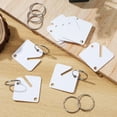 thumbnail image 2 of KAKOWELY 60pcs Blank Key Tags Acrylic Key Identification Blanks With Split Rings For Rentals And Labeling Diy Keychains Accessories,1.34X"X1.34"X0.04", 2 of 4