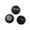 Black, variant on Strat Electric Guitar Control Knobs 1 Volume 2 Tone Metric ST Black Plastic