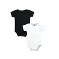 thumbnail image 4 of Hudson Baby Unisex Short Sleeve Bodysuits, 10-Pack, Sizes Newborn-24 Months, 4 of 6