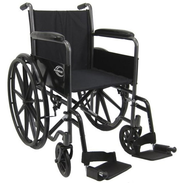 Karman Lightweight wheelchair with removable footrest, 18"