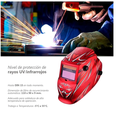 thumbnail image 3 of Careta De Soldar Bloosom  Uso Industrial Soldadura Electronica Diseño Hawaii Rojo, 3 of 4