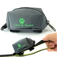 thumbnail image 1 of WASHWEPE 1Pack Puppy Poop Bag Holder in Grey Oxford Cloth with Leash Attachment Feature, 1 of 2