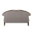 thumbnail image 4 of Bowery Hill Contemporary Fabric/Wood Loveseat with 3 Pillows in Gray, 4 of 4