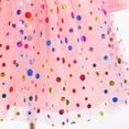 thumbnail image 5 of Glisme Fashion Girls Dresses Size 9-10 Y Knitted Long Sleeve Polka Birthday Party Dress Style Mesh Dress Pink Sundress For Girl, 5 of 6
