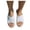 White, variant on Womens Flat Sandals Open Toe Slip on Mule Slides Crossed Strap Slipper Comfy Lightweight Casual Sandal for Summer Beach Vacation