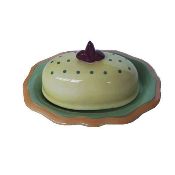 Ceramic Butter Dish Uniquely Shaped Cheese Organiser for the Kitchen and Dining Room