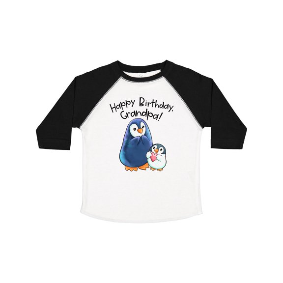Inktastic Happy Birthday, Grandpa Cute Penguins Boys or Girls Toddler T-Shirt
