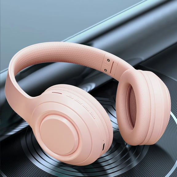 Headphones – Bluetooth 5.0 Subwoofer Head-Mounted Foldable Headphones - Built-in Mic Wireless Call Folding Stereo Noise Cancellation Over Ear Soft Earmuffs Headset