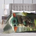 thumbnail image 4 of Manta de Baby Yoda. Manta de tela de superficie vertical súper suave de varios tamaños, acogedora y cálida, adecuada para cama, sofá, campamento, viajes, todas las estaciones, liviana y compacta de, 4 of 8