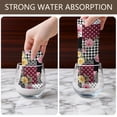 thumbnail image 4 of 2 Pcs Pioneer Flower Floral Print Pattern Kitchen Towels, Funny Microfiber Dish Towel Set, 18" X 26" Tea Towels, 4 of 6