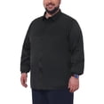 thumbnail image 4 of INSPIRE CHIC Men's Big & Tall Long Sleeve Button Down Formal Shirt with Chest Pocket XL Black, 4 of 5
