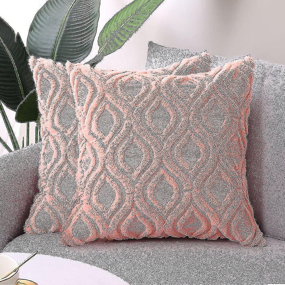 Fuzzy decorative pillows clearance