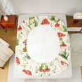 thumbnail image 5 of Castle Fairy Preppy Children Green Frog Queen Sheet Sets,Red Mushroom Bed Set, 5 of 7