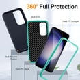 thumbnail image 3 of Allytech Galaxy S24 Ultra Case with 1 Pcs Screen Protector, HD Clear Tempered Glass Screen Protector, Military Grade Shockproof Anti-Scratch Phone Case Cover for Samsung Galaxy S24 Ultra 6.8", Green, 3 of 7