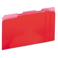 Esselte Pendaflex Pink Interior File Folders, 1/3 Cut Top Tab, Letter ...