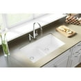 thumbnail image 2 of Elkay Quartz Classic 33" x 19" x 10", Equal Double Bowl Undermount Sink with Aqua Divide, White, 2 of 2