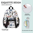 thumbnail image 5 of Police and German Shepherd Backpack for School, Cute School Bag with Adjustable Shoulder Straps and Padded Back, 15"x11.42"x5.5", 5 of 5