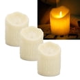 thumbnail image 5 of Luz De Vela LED, 3 Piezas De Ahorro De Energía Protección Del Medio Ambiente Velas Electrónicas Funciona Con Pilas Sin Llama Para Bodas Para Fiestas ANGGREK Cocina, Decoración y Otros, 5 of 5
