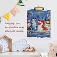 thumbnail image 5 of FMSHPON Christmas Snowman Family Gift Clipboard Hardboard Wood Nursing Clip Board and Pull for Standard A4 Letter 13x9 inches, 5 of 5