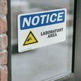 thumbnail image 4 of (2 Pack) Laboratory Area Sign With Symbol OSHA Notice Sign 14 Inch X 10 Inch Vinyl Label Decal Sticker Weather Resistant, UV Protected for Workplace, Business, and Construction Site,, 4 of 7