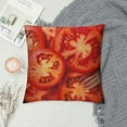 thumbnail image 2 of GOSMITH  Tomato Pattern Throw Pillow Cover Decor Novelty Realistic Food Pillowcases Fruit Print Pillow Case Square Cushion Covers for Couch Living Room Home Sofa Bedroom Office, 2 of 5