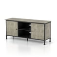 thumbnail image 2 of Ronda 6-Shelf Wood 60" TV Stand, Gray, 2 of 7