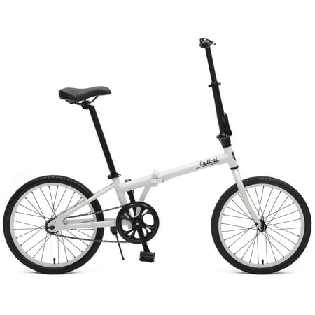 Bikes Coaster Brakes Critical Cycles Judd Single Speed Folding Bike with Coaster Brake (Base UPC 0081572502359), Color Matte White ()